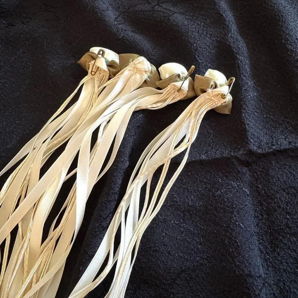 Renaissance Faire Ribbon Rosette Streamers Anna Konya Handmade Cosplay Fairycore